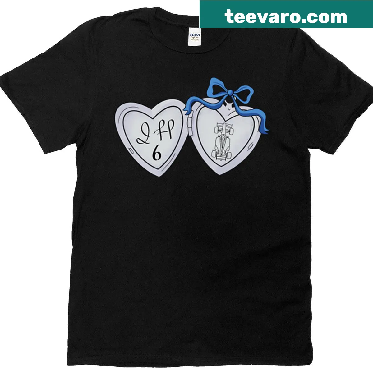 Illustration of a locket on an oversized t-shirt — on a men's t-shirt
