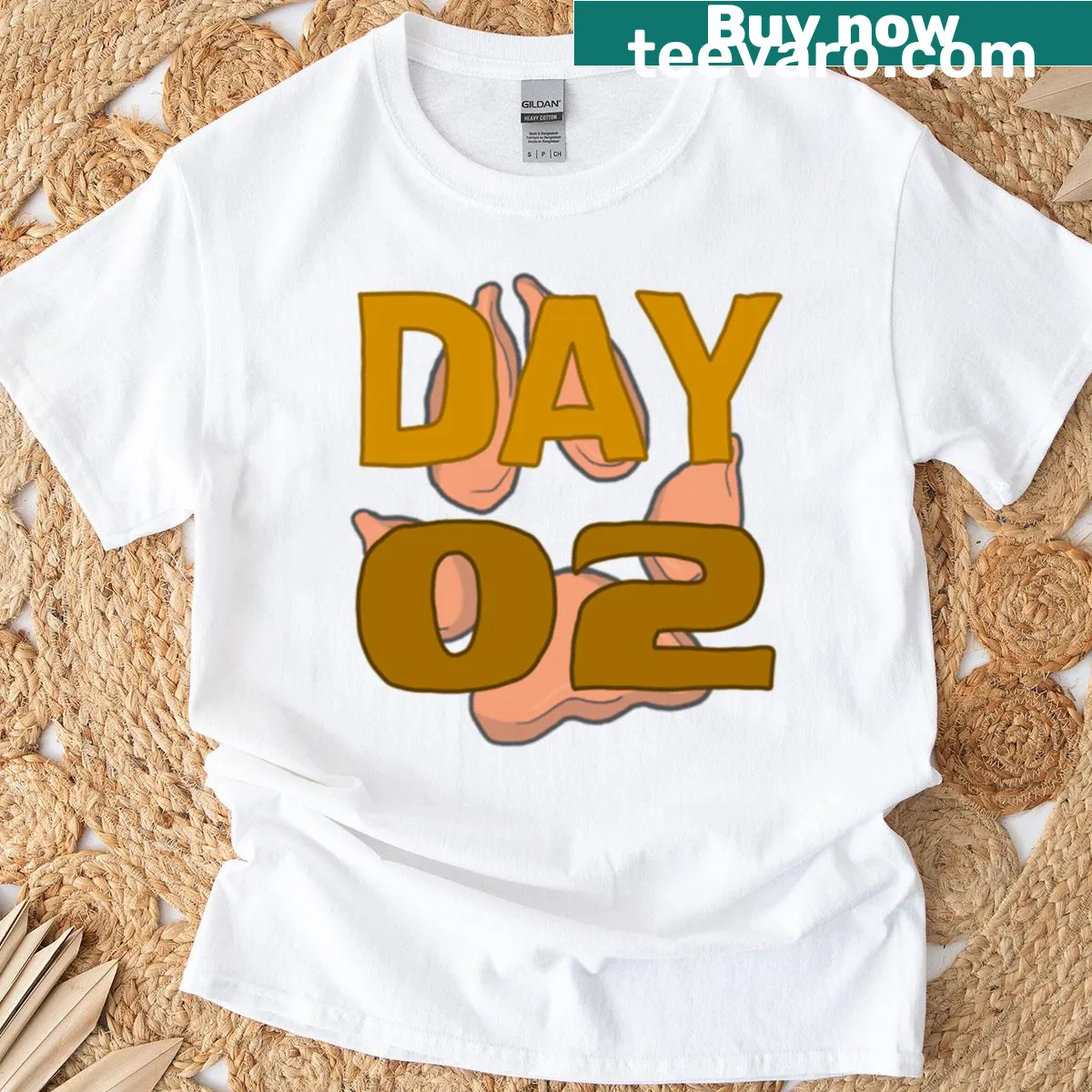 Kevin Day 02 Oversized T-shirt with playful graphic — on a men's t-shirt