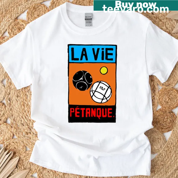 Oversized T-shirt featuring La Vie Petanque design