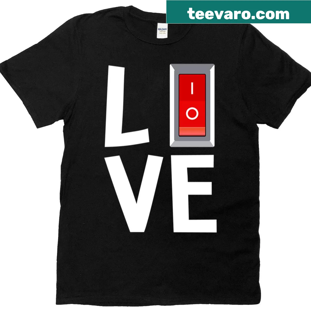 Retro-style motivational quote t-shirt — on a men's t-shirt