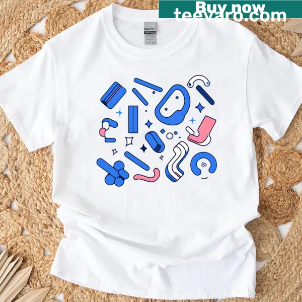 Abstract geometric design T-shirt celebrating dynamic forms