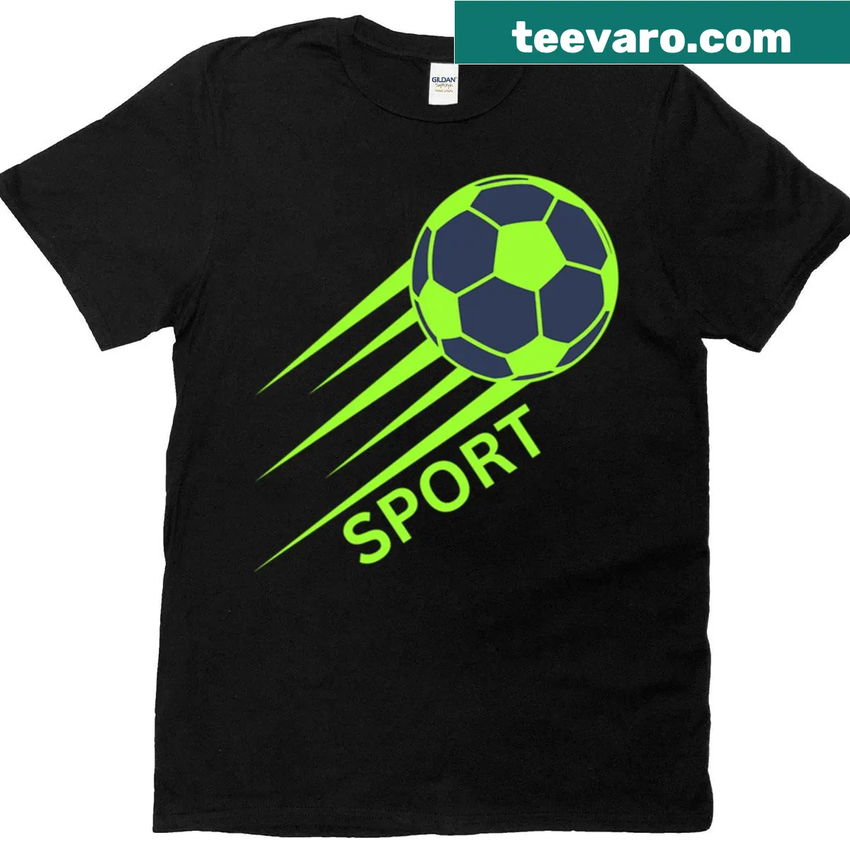Basic T-shirt showcasing a love for sports — on a men's t-shirt