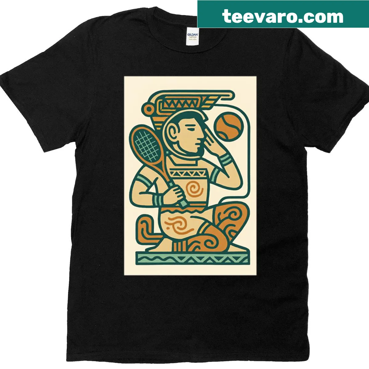 Oversized T-shirt with humorous American Player text — on a men's t-shirt
