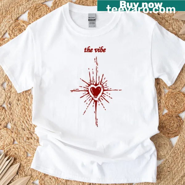 T-shirt featuring the phrase 'The Vibe' in stylish typography