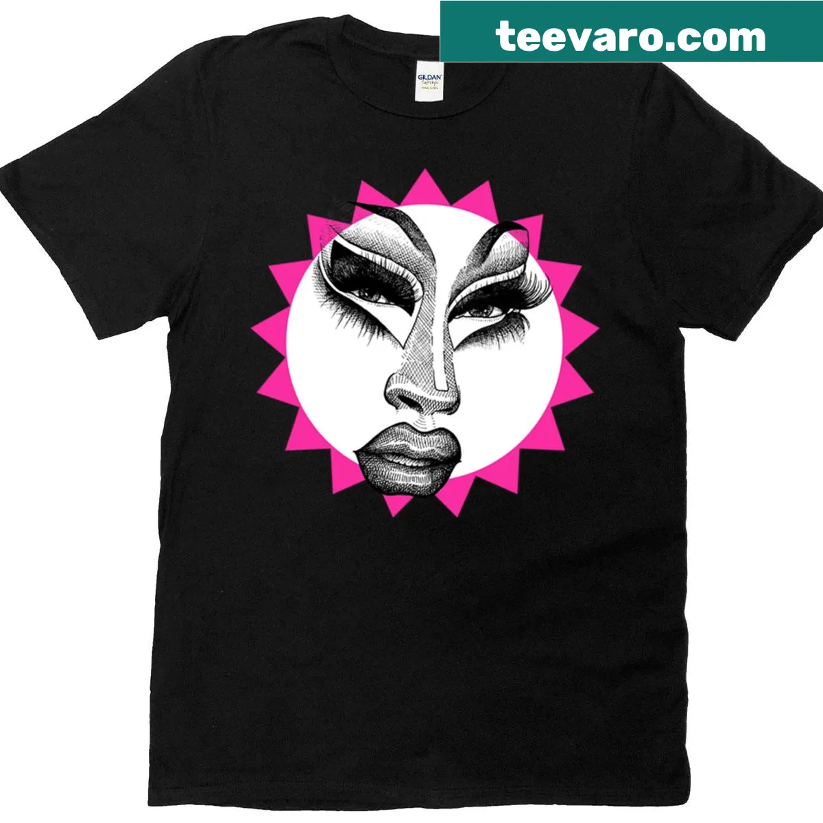 Vintage distressed t-shirt featuring a whimsical Trixiburst design — on a men's t-shirt