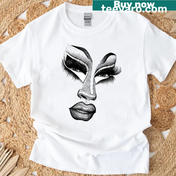 Playful T-shirt featuring a cartoon graphic of Trixie in black