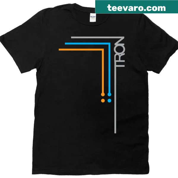 Tron T-shirt featuring a graphic inspired by the iconic sci-fi film