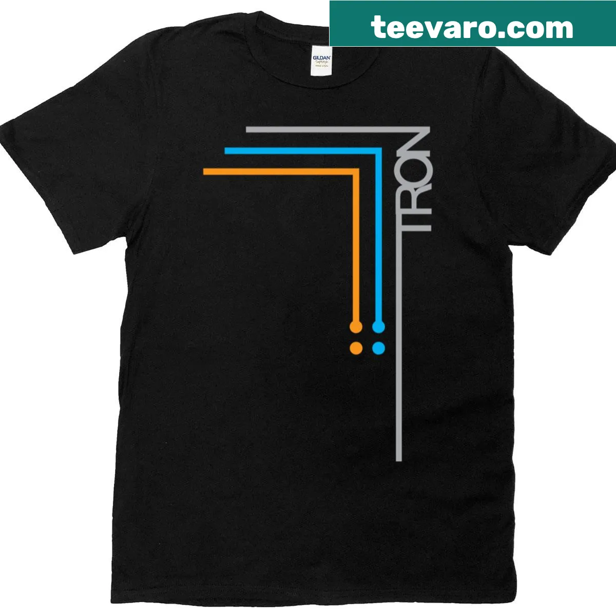 Tron T-shirt featuring a graphic inspired by the iconic sci-fi film — on a men's t-shirt