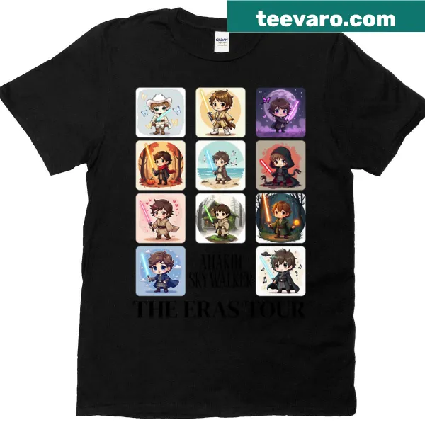 Graphic T-shirt inspired by Anakin Skywalker and his journey