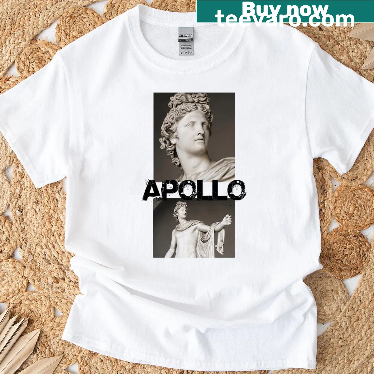 T-shirt featuring Apollo from Greek mythology — on a men's t-shirt