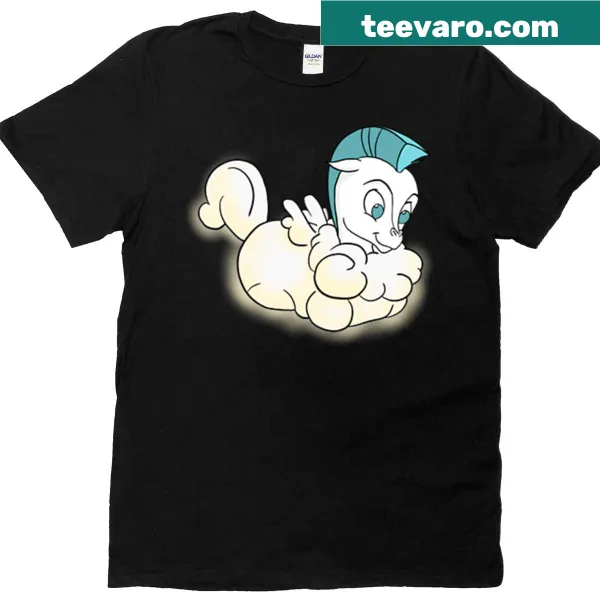 Cute baby Pegasus illustration on a T-shirt for kids