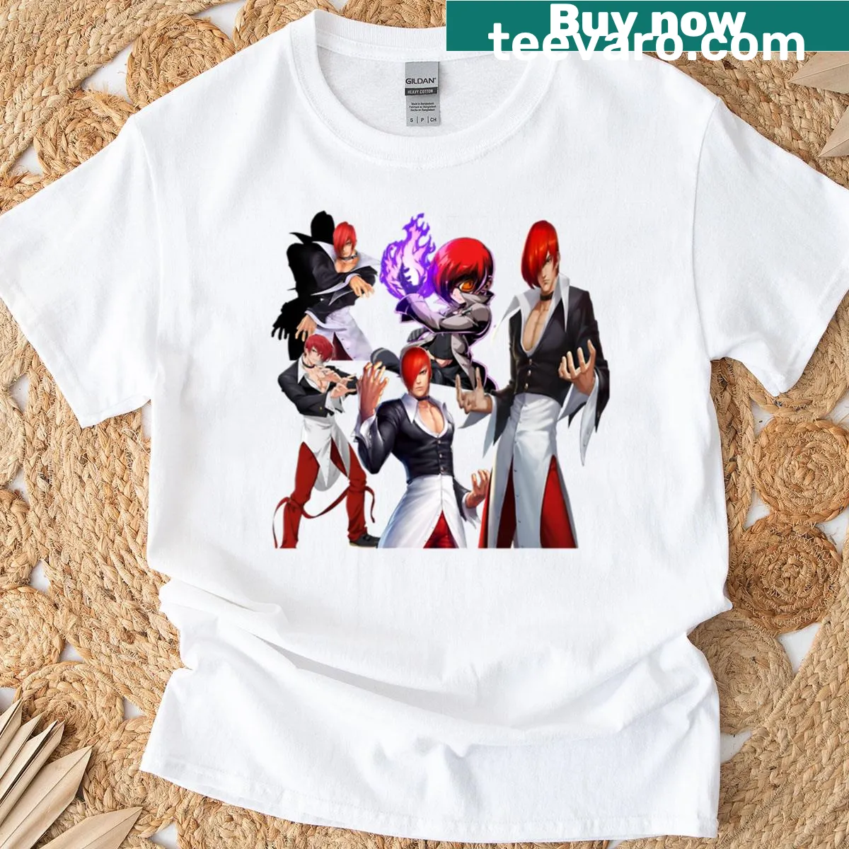 Oversized T-shirt featuring a unique gaming graphic — on a men's t-shirt