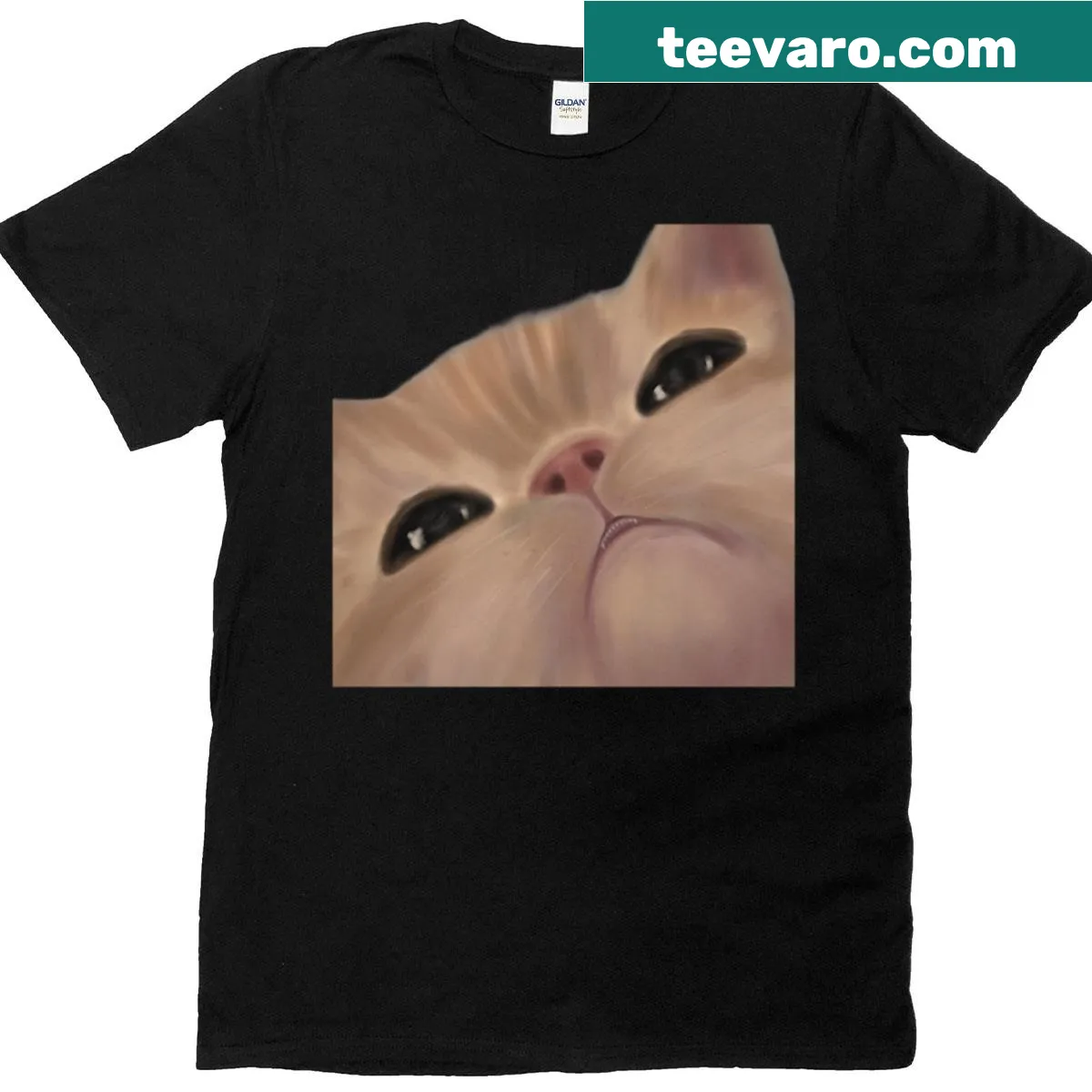 Funny cartoon cats graphic on T-shirt for cat lovers — on a men's t-shirt