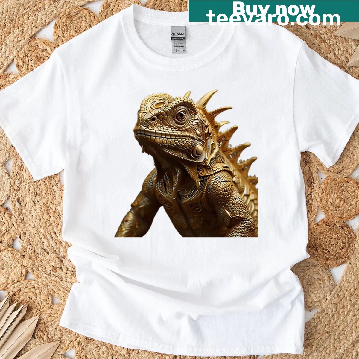 Dramatic dragon graphic on T-shirt — on a men's t-shirt