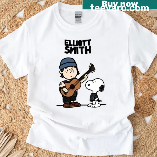 Typographic Elliott Smith tribute t-shirt