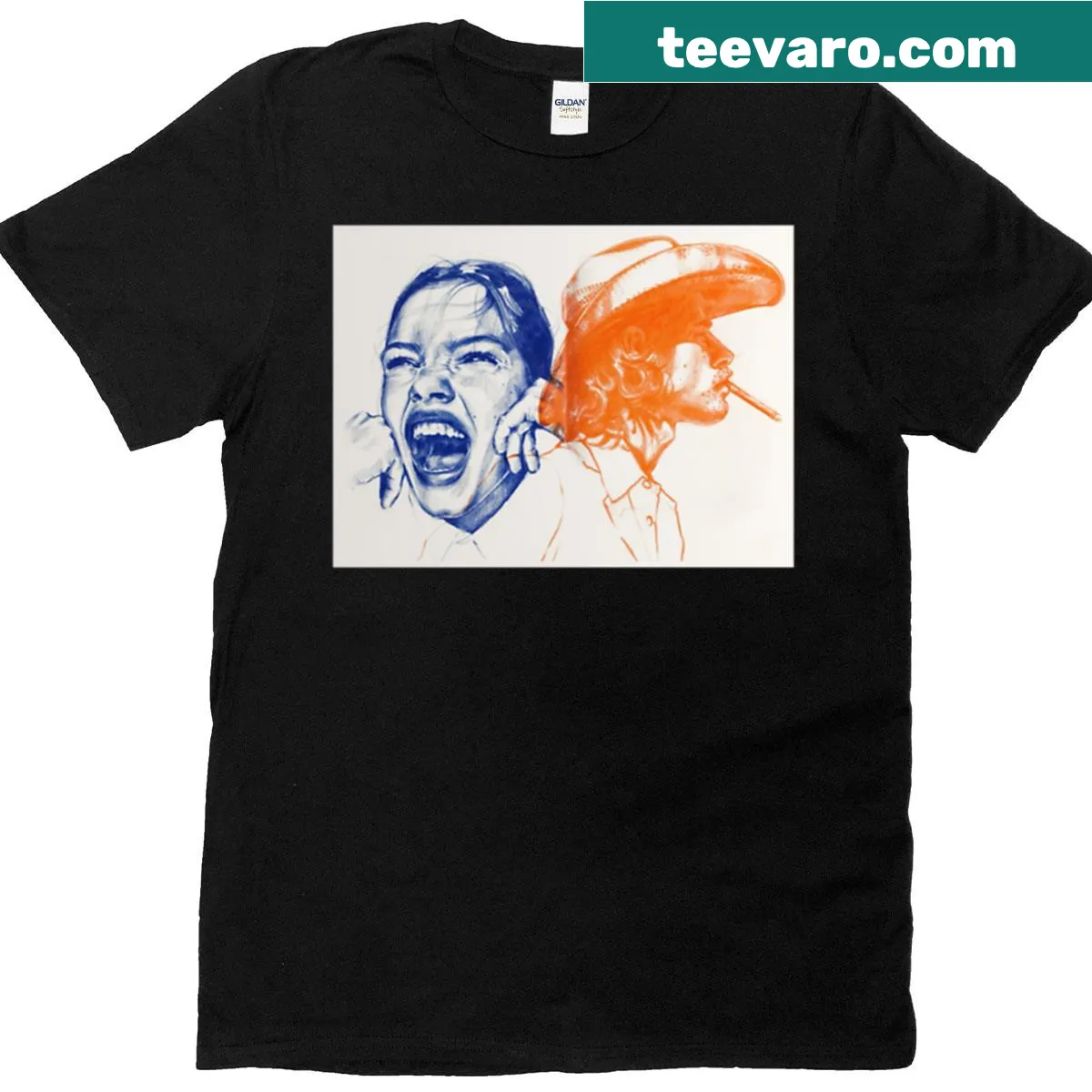 Playful Fan Girl typography design on T-shirt for enthusiastic fans. — on a men's t-shirt