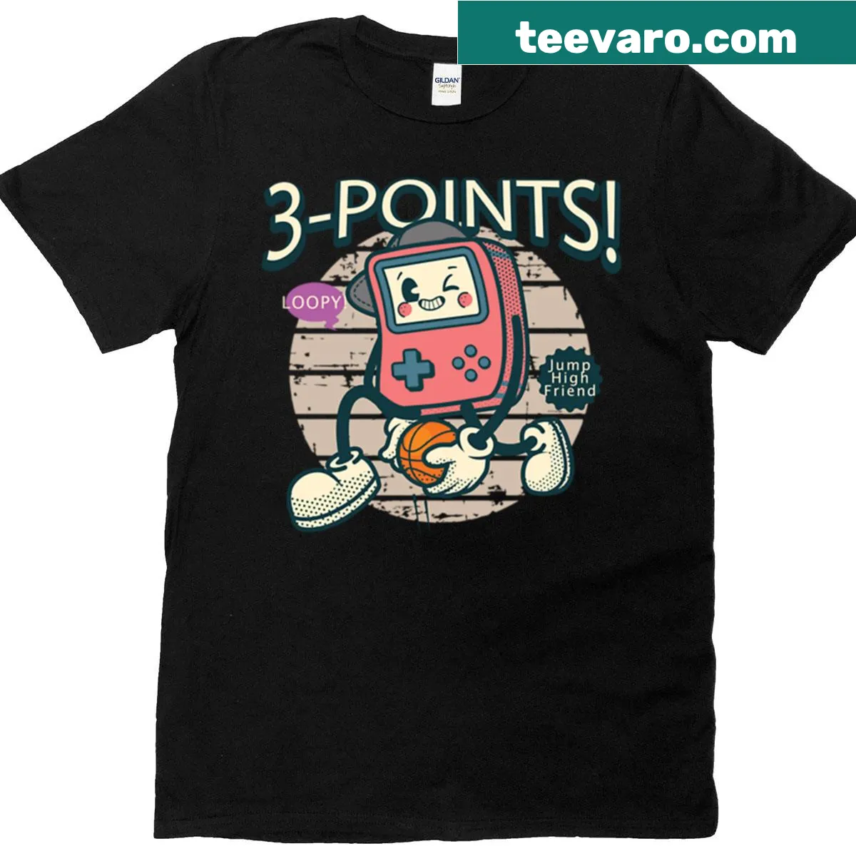 Playful Gaming Boy T-shirt with humorous gaming graphic — on a men's t-shirt