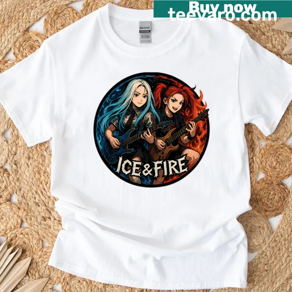 Illustrated t-shirt featuring Icefire Diadems in a fantasy theme