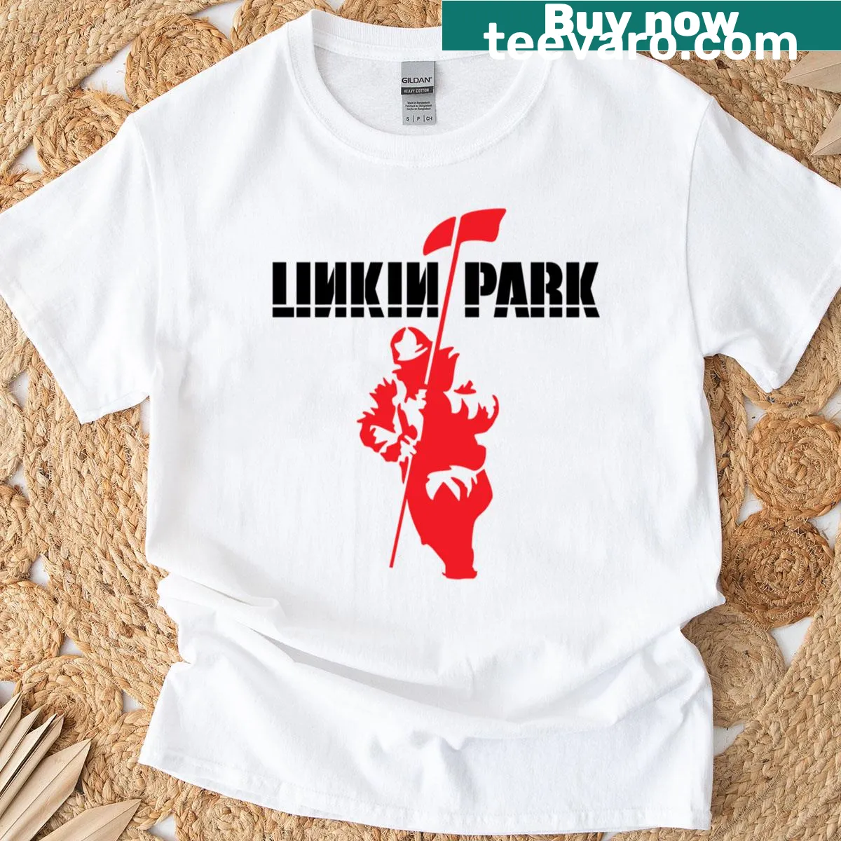 Vintage-style Linkin Park Hybrid Theory T-shirt with logo — on a men's t-shirt