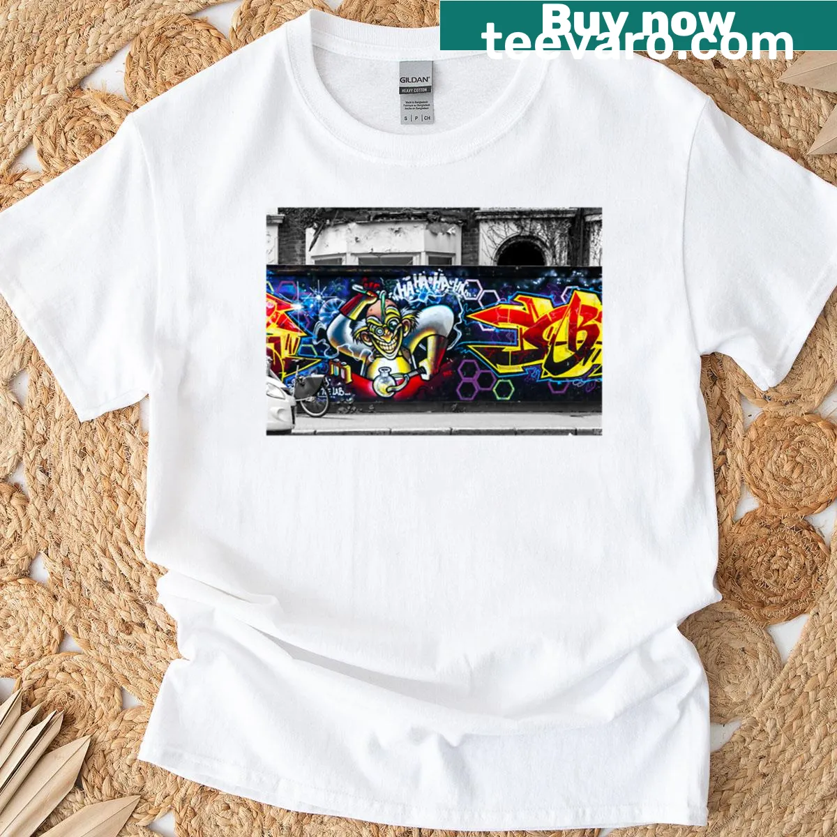 Whimsical Mad Scientist T-shirt with playful illustrations — on a men's t-shirt