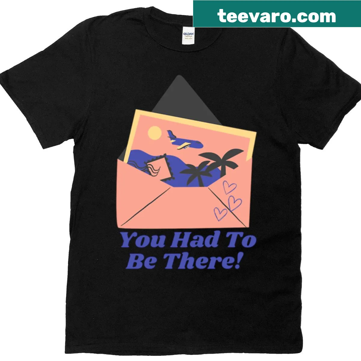 Oversized T-shirt with 'You Had To Be There' illustration — on a men's t-shirt