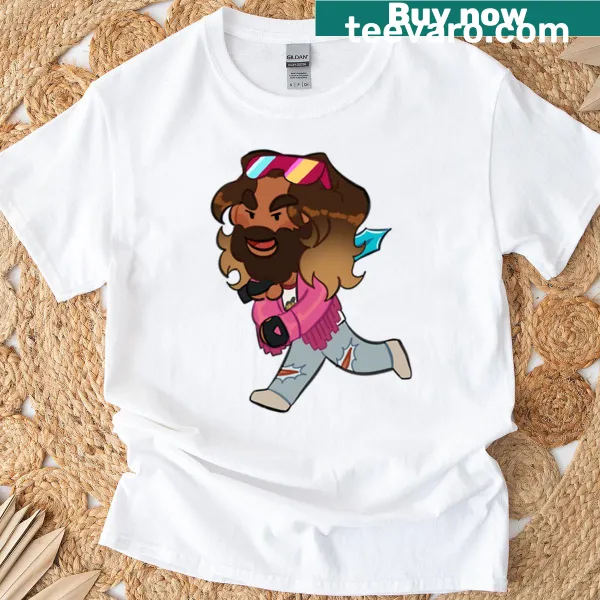 Illustrative Garrett T-shirt inspired by Minecraft