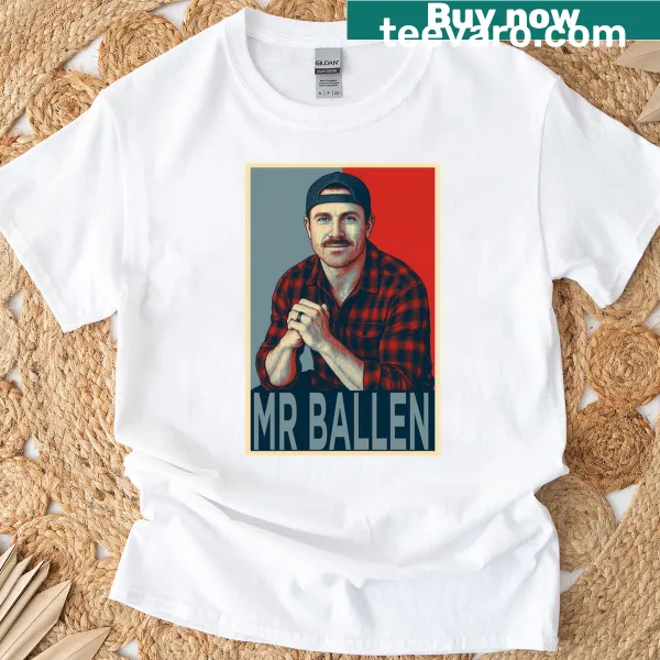 T-shirt featuring narrative-themed design inspired by Mr Ballen