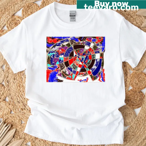Illustrated t-shirt with a fantasy-themed design