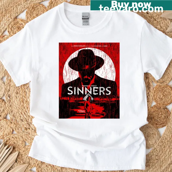 Oversized T-shirt featuring a quirky 'Red Sinners' graphic