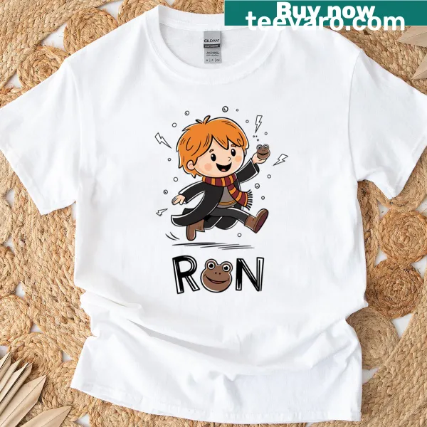 Ron Weasley t-shirt featuring humorous graphics related to the character