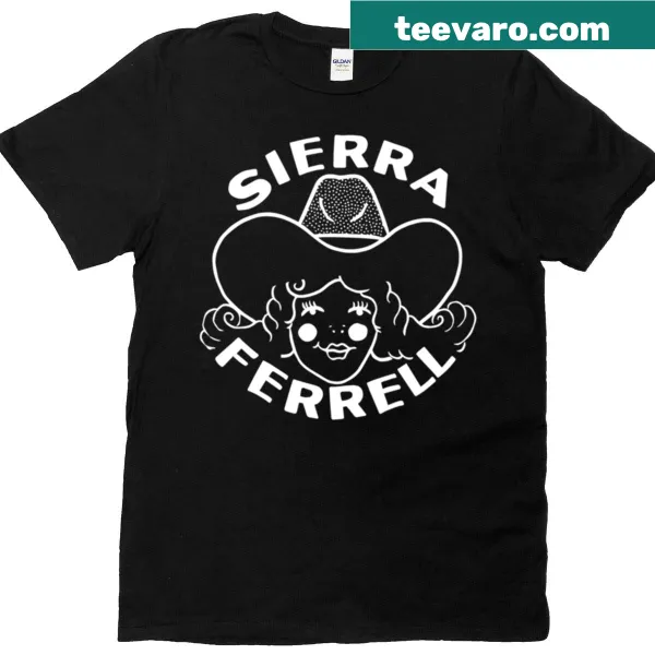 Merchandise t-shirt featuring designs inspired by Sierra Ferrell.