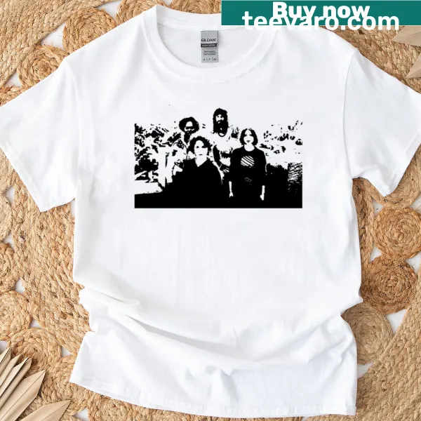 Silhouettes of Minecraft characters on T-shirt