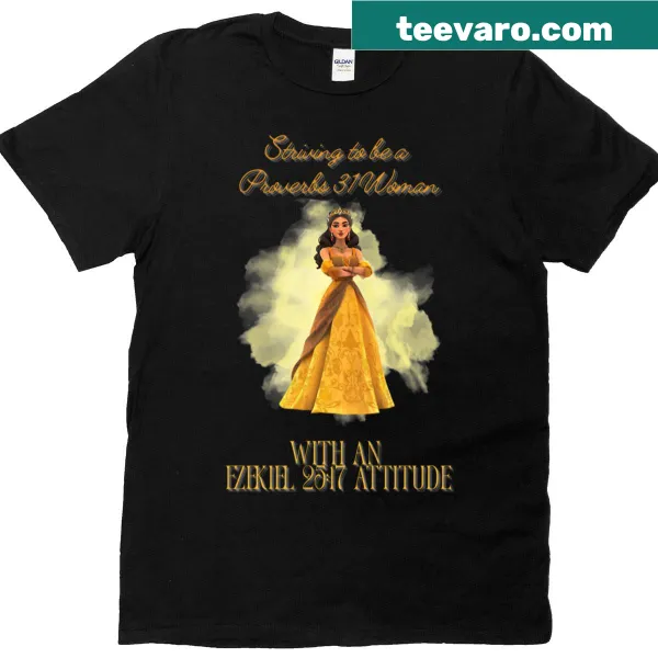 Proverbs 31 woman inspirational oversized t-shirt with elegant script