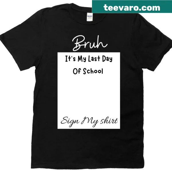 Typographic t-shirt for students celebrating the last day of school