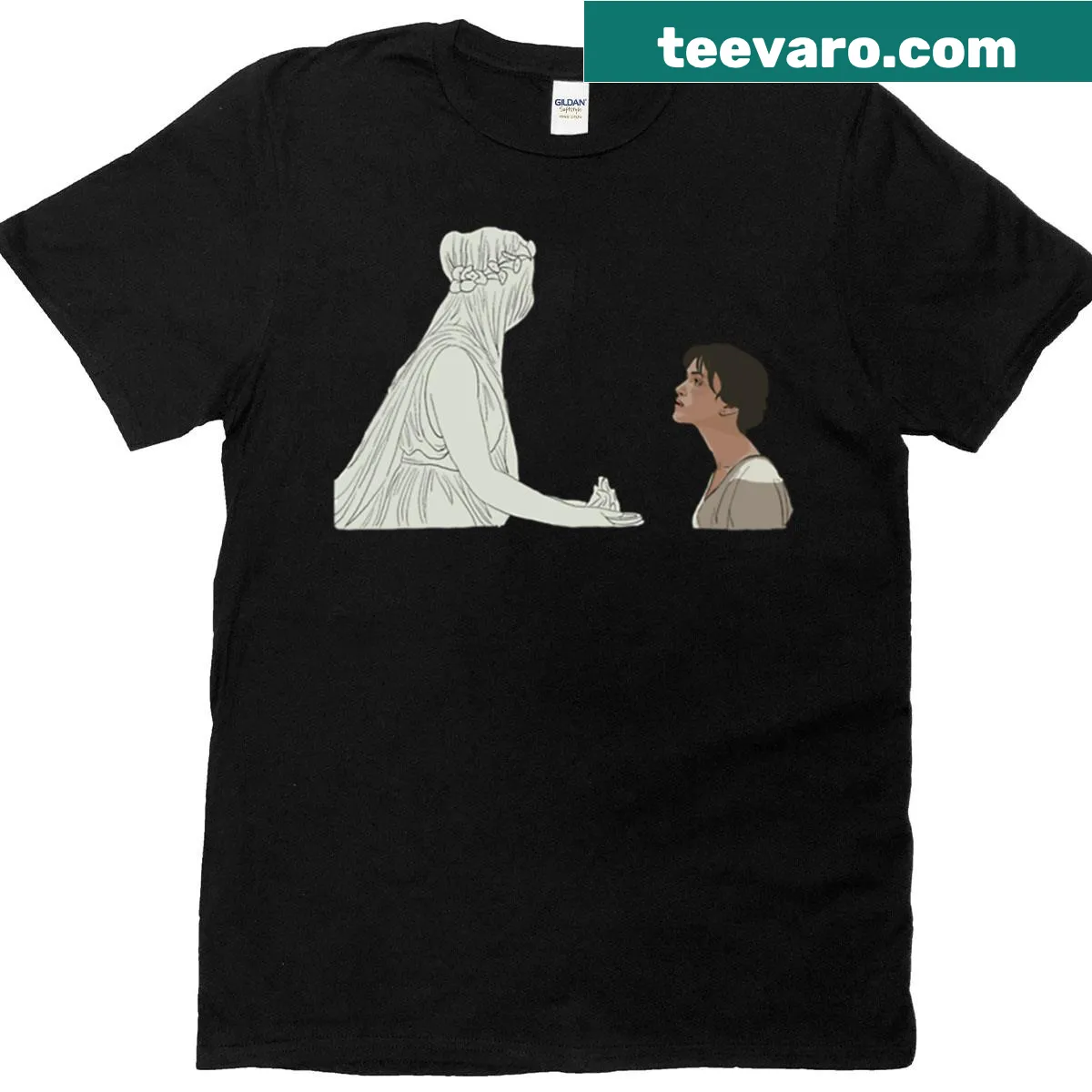 Minimalist Estate T-shirt with bold typography — on a men's t-shirt
