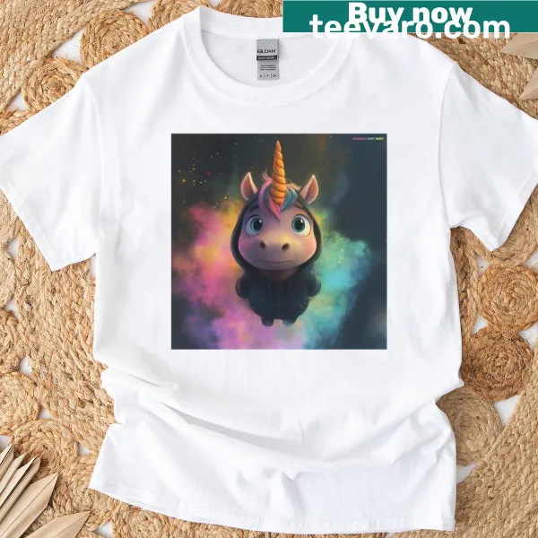 Illustrated T-shirt featuring a scenic journey with mountains and forests