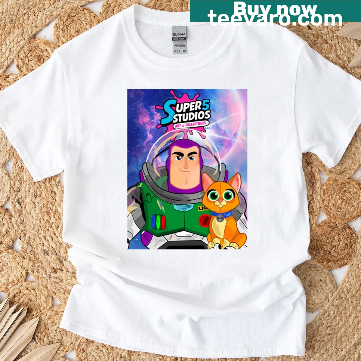 T-shirt with a whimsical infinity-themed design. — on a men's t-shirt