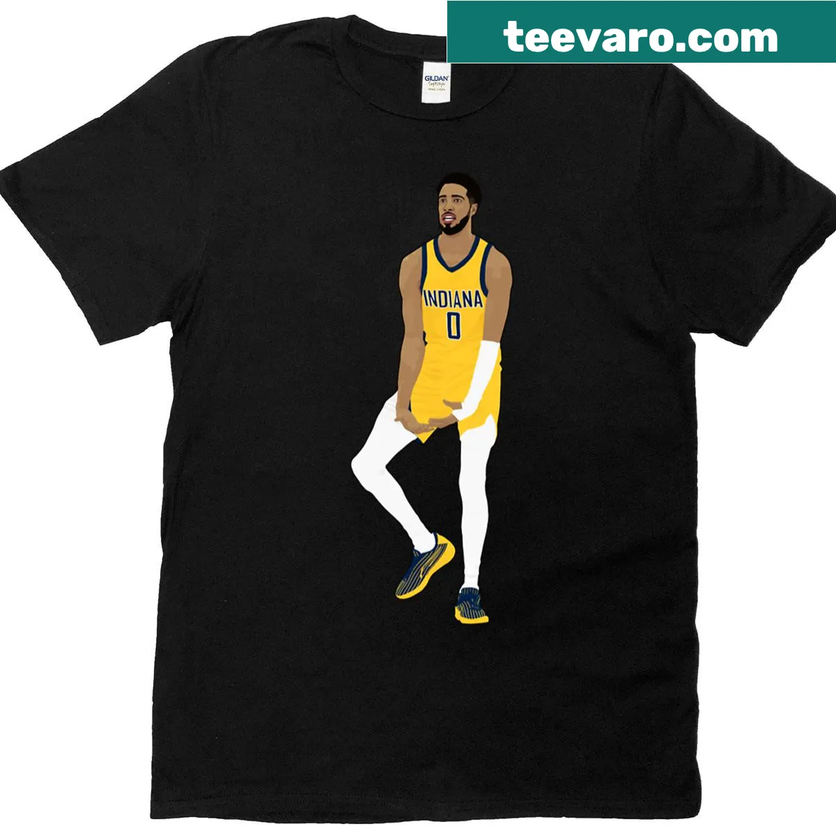 Commemorative t-shirt for Tyrese Haliburton fans — on a men's t-shirt