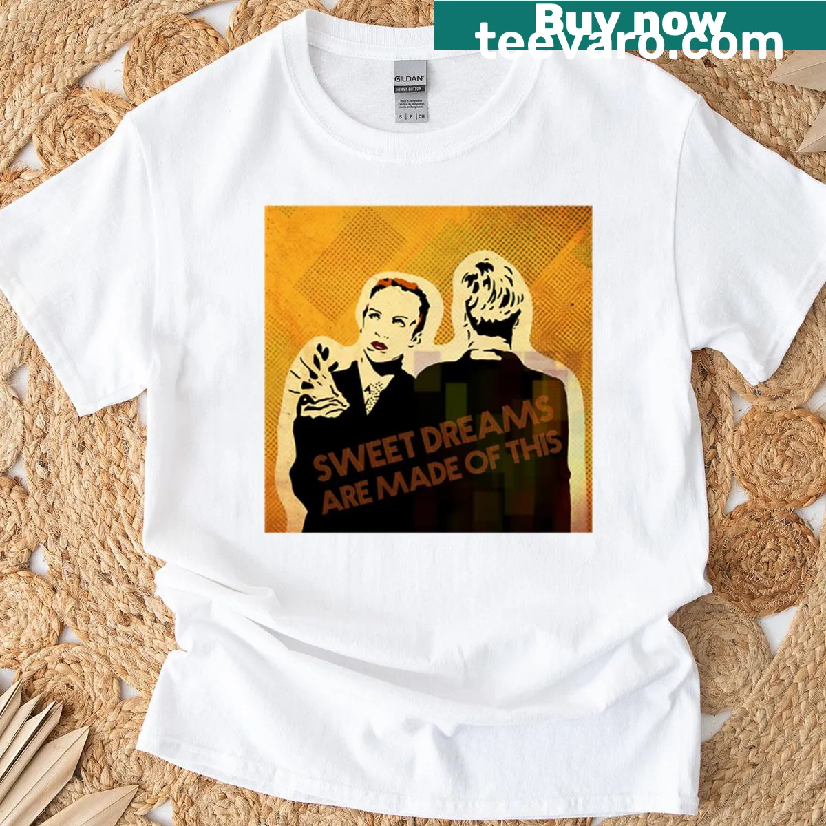 Inspirational t-shirt with the phrase What Dreams Are Made Of — on a men's t-shirt