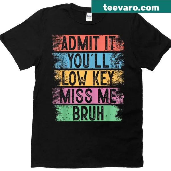 Funny teacher t-shirt with humorous text about missing students