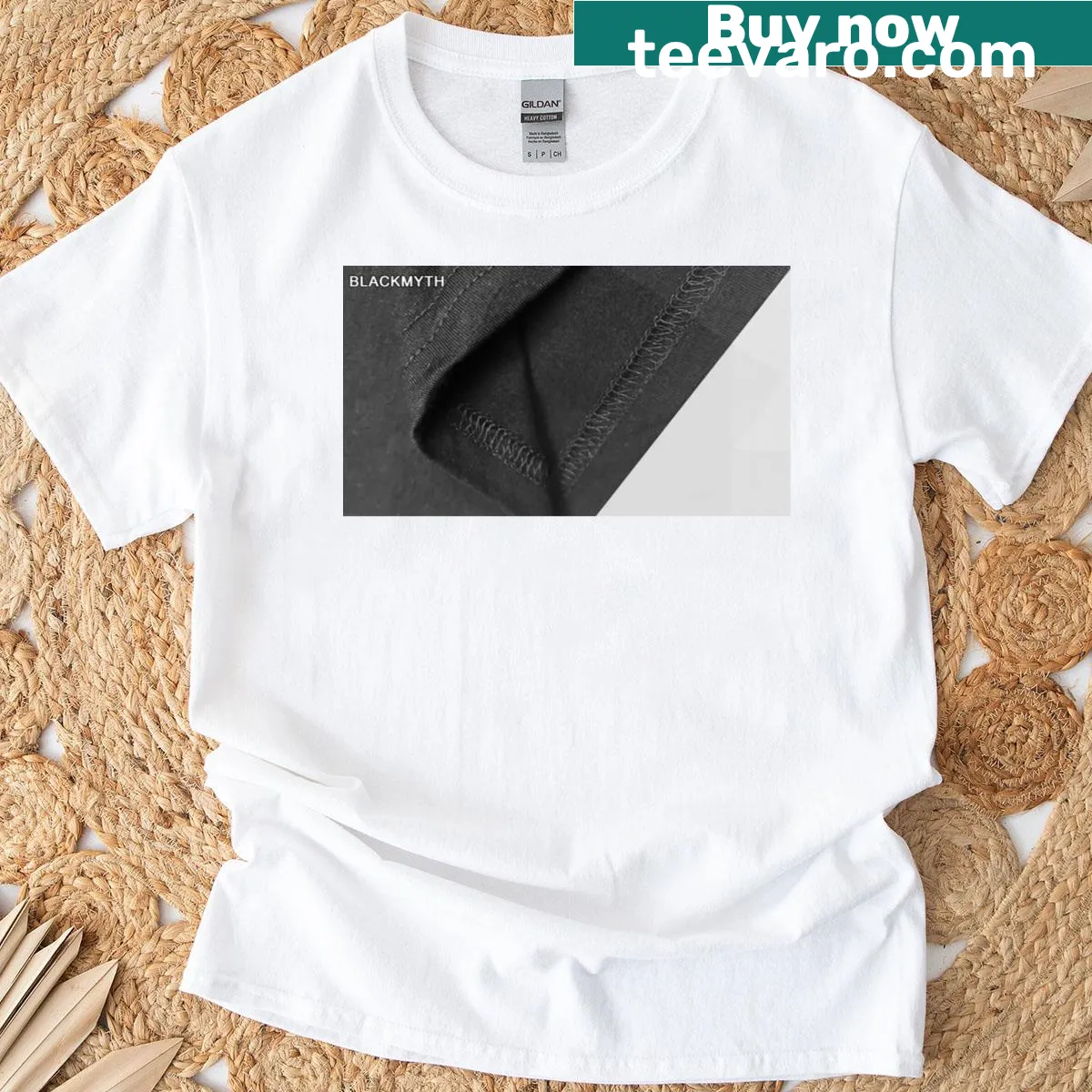 T-shirt with a cute graphic saying 'Be Kind' in playful typography — on a men's t-shirt