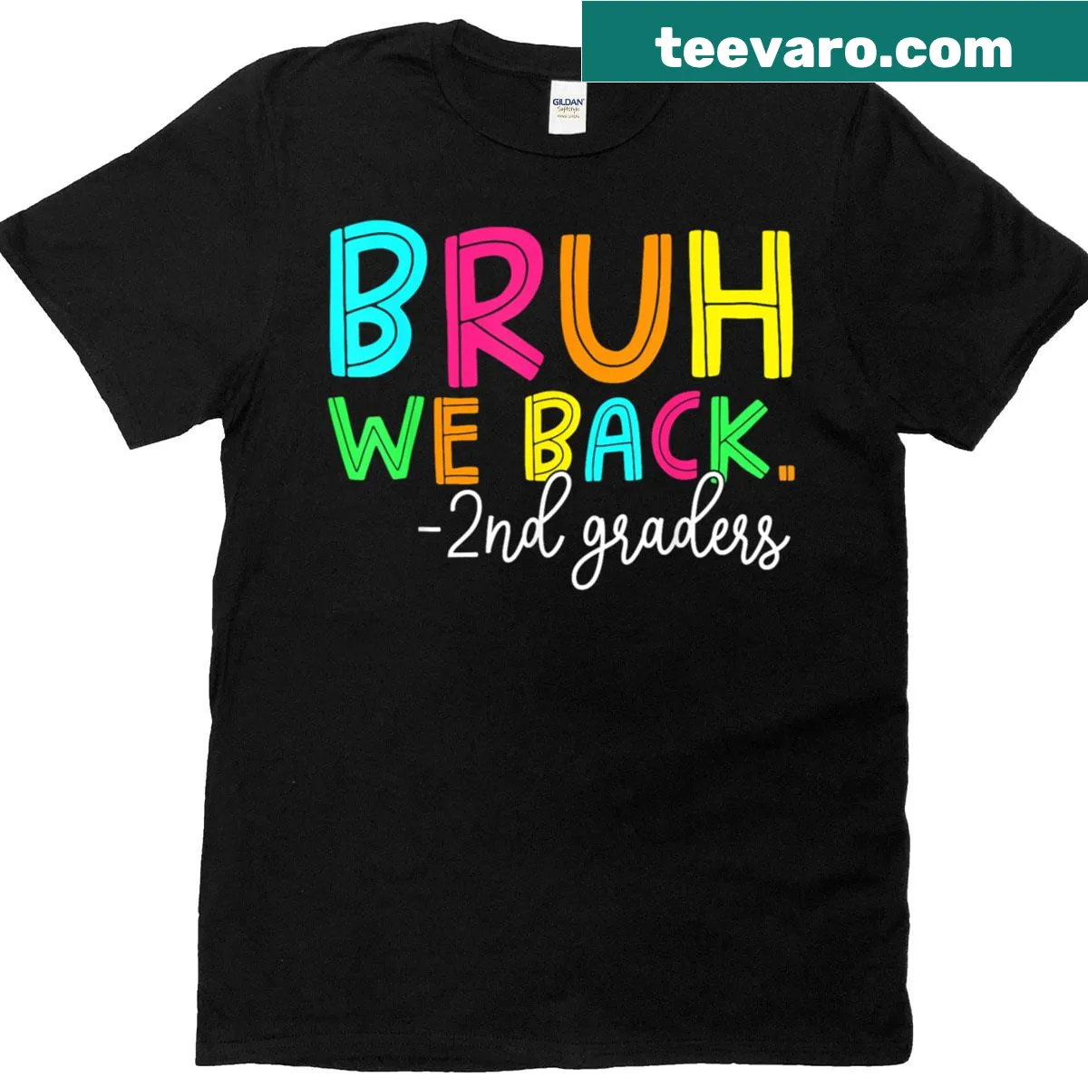 Funny back to school t-shirt for 2nd graders with bold text — on a men's t-shirt