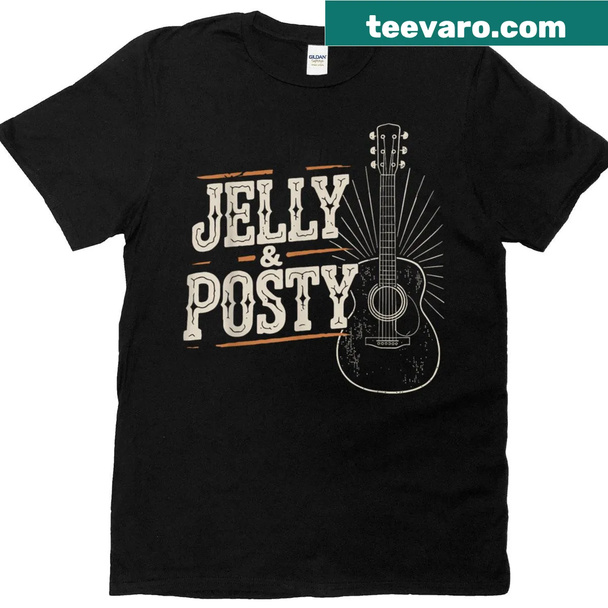 T-shirt celebrating country music with bold typography — on a men's t-shirt