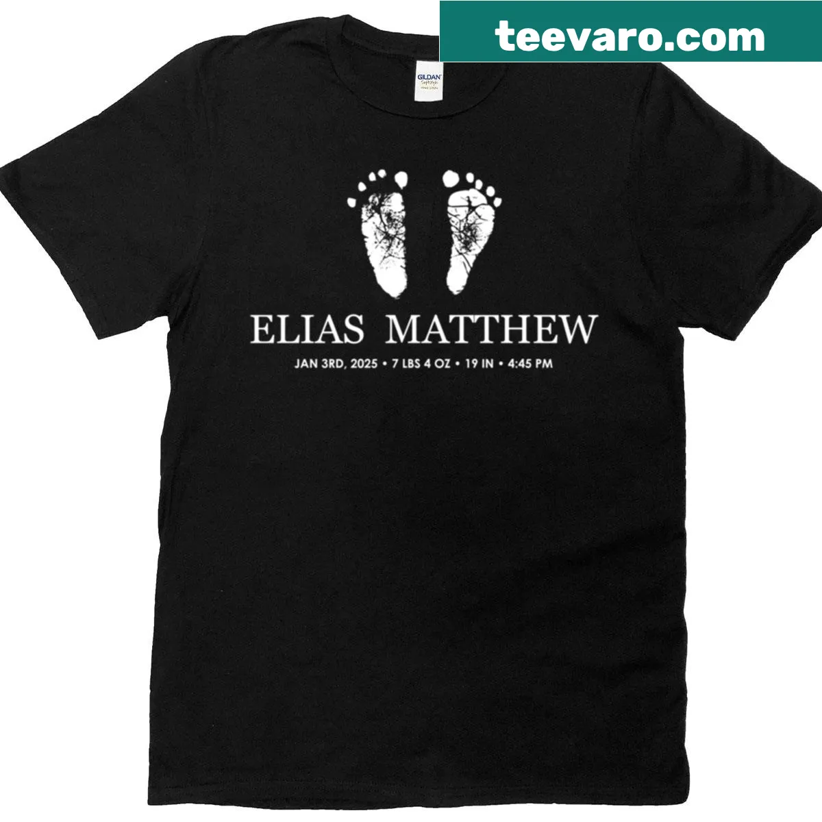 Minimalist oversized t-shirt in a clean silhouette style — on a men's t-shirt