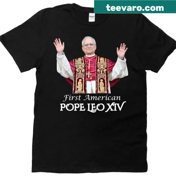 Illustration of Pope Leo XIV, the first American Pope