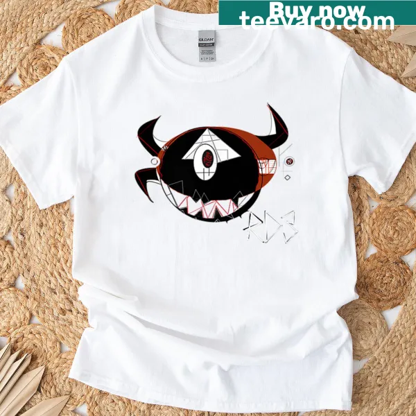 Abstract typography T-shirt representing complexity and modern life