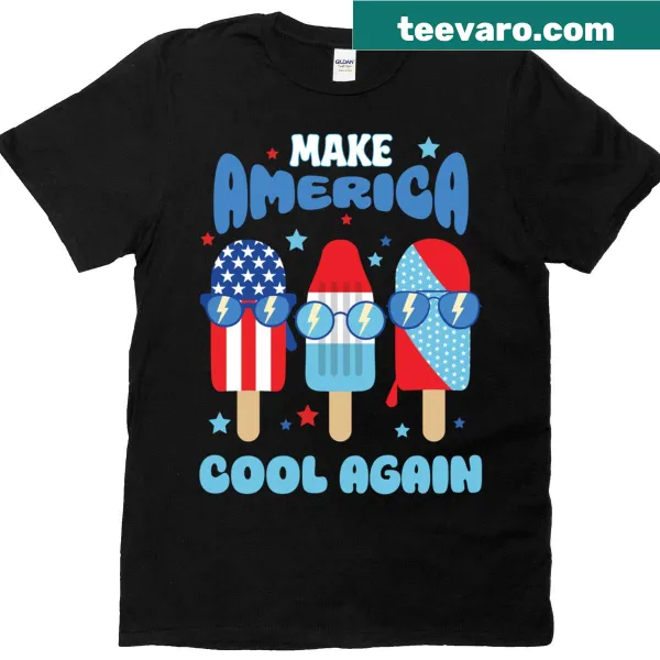 Humorous popsicle graphic with patriotic text for July 4th