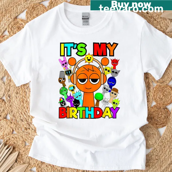 Funny birthday shirt with the text 'It's My Birthday' for kids