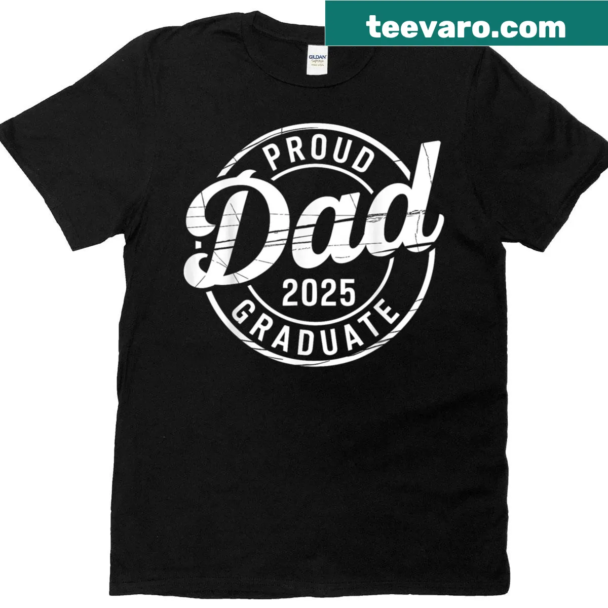 T-shirt saying 'Proud Dad of 2025' — on a men's t-shirt
