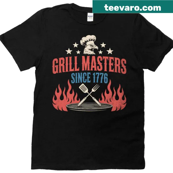 Bold Grill Masters Since 1776 t-shirt for BBQ lovers